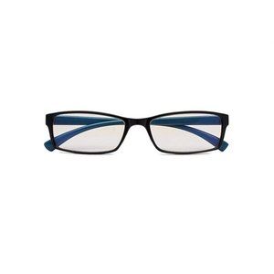 CessBlu Black Blue Rectangle Blue Light 1.00 Reading Nerd Glasses Readers 86636